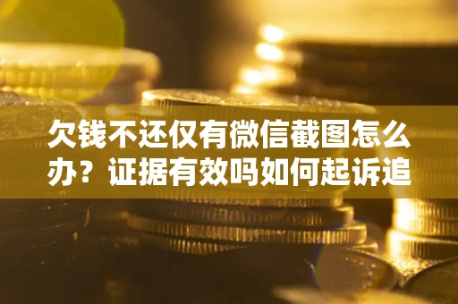 济南欠钱不还仅有微信截图怎么办？证据有效吗如何起诉追回欠款？