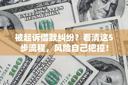 济南被起诉借款纠纷？看清这5步流程，风险自己把控！